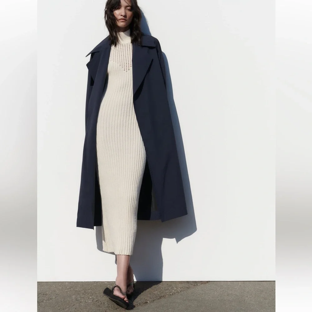 ZARA Belted TRENCH coat - Picture 6 of 6